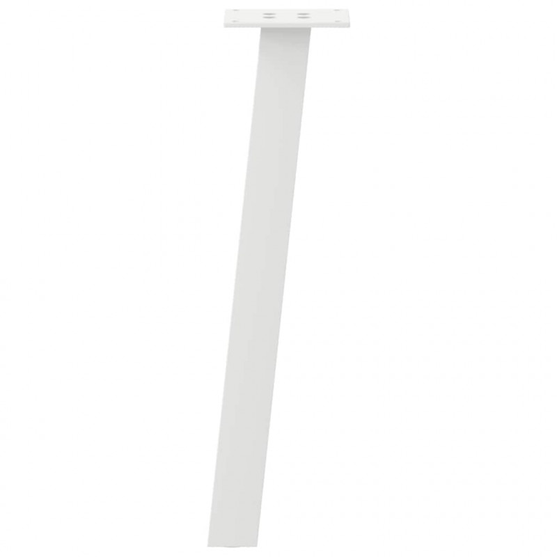 Nogi do stolika kawowego 4 szt. Białe 42 cm Stalowe