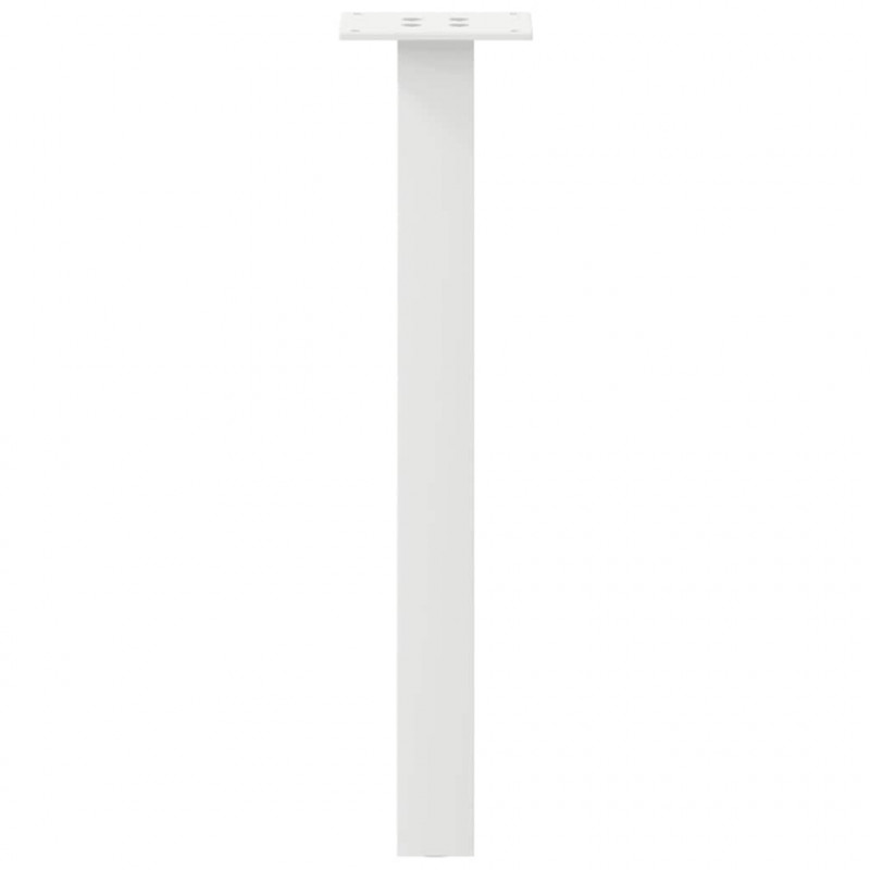 Nogi do stolika kawowego 4 szt. Białe 42 cm Stalowe