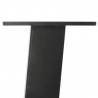 Nogi do stolika kawowego 4 szt. Antracyt 42 cm Stal
