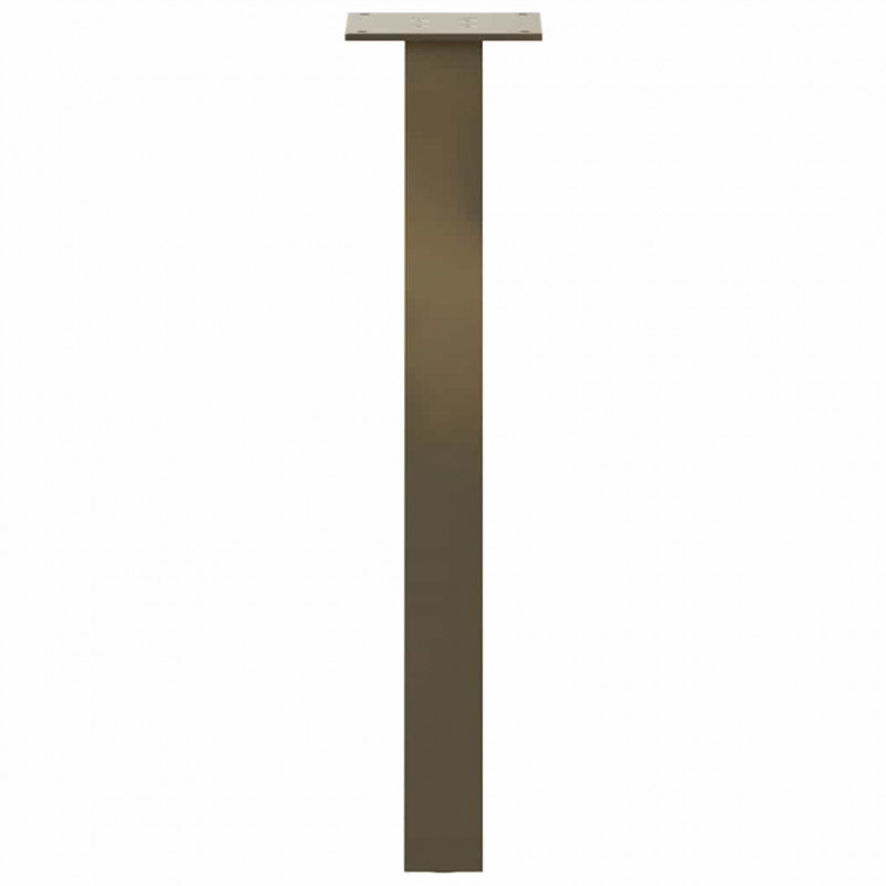 Nogi do stolika kawowego 4 szt. Naturalna stal 42 cm Stal
