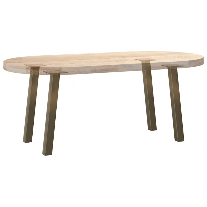 Nogi do stolika kawowego 4 szt. Naturalna stal 42 cm Stal