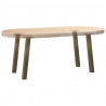 Nogi do stolika kawowego 4 szt. Naturalna stal 42 cm Stal