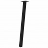 Nogi do stołu konsolowego 4 szt. Czarne 72 cm Stalowe