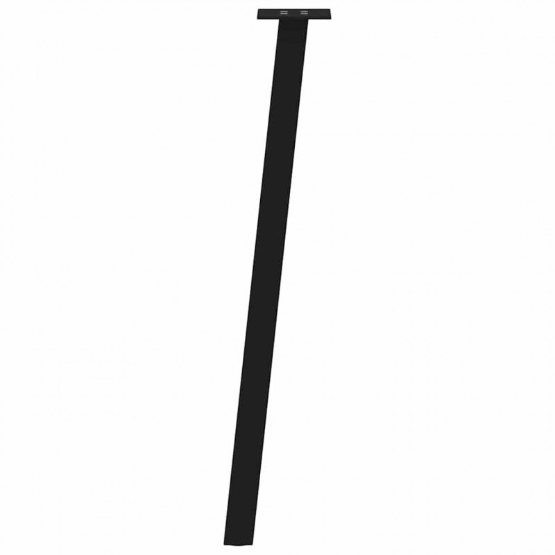 Nogi do stołu konsolowego 4 szt. Czarne 72 cm Stalowe