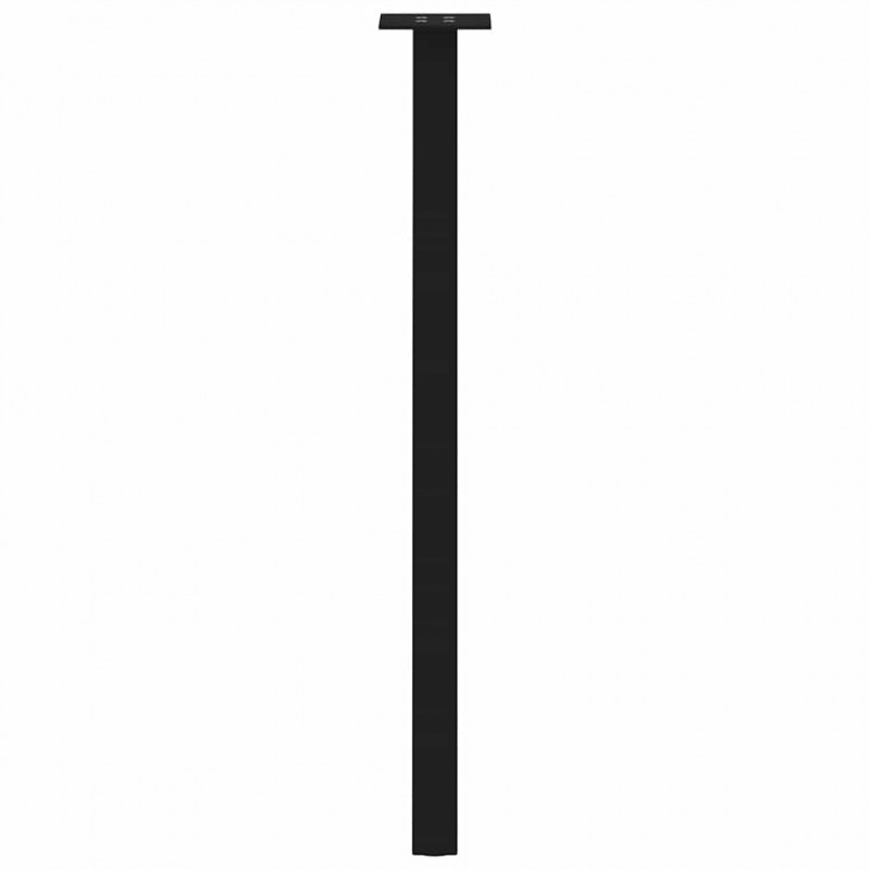 Nogi do stołu konsolowego 4 szt. Czarne 72 cm Stalowe