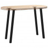 Nogi do stołu konsolowego 4 szt. Czarne 72 cm Stalowe