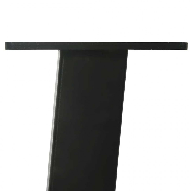 Nogi do stołu konsolowego 4 szt. Czarne 72 cm Stalowe