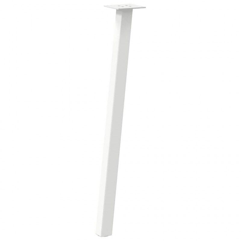 Nogi do stołu konsolowego 4 szt. Białe 72 cm Stalowe