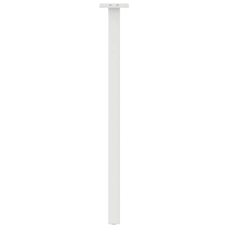 Nogi do stołu konsolowego 4 szt. Białe 72 cm Stalowe
