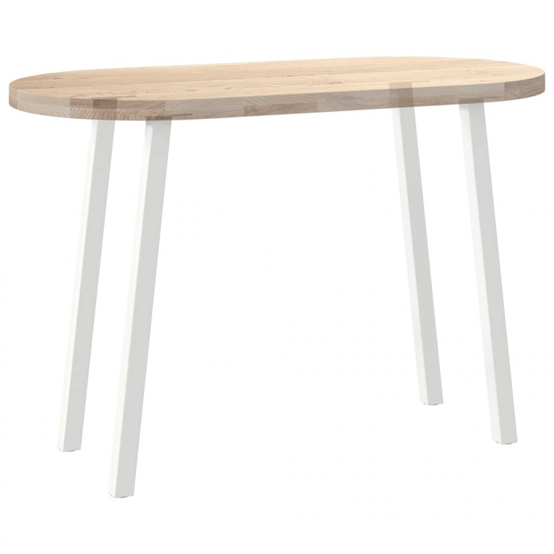 Nogi do stołu konsolowego 4 szt. Białe 72 cm Stalowe