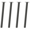 Nogi do stołu konsolowego 4 szt. Antracyt 72 cm Stal