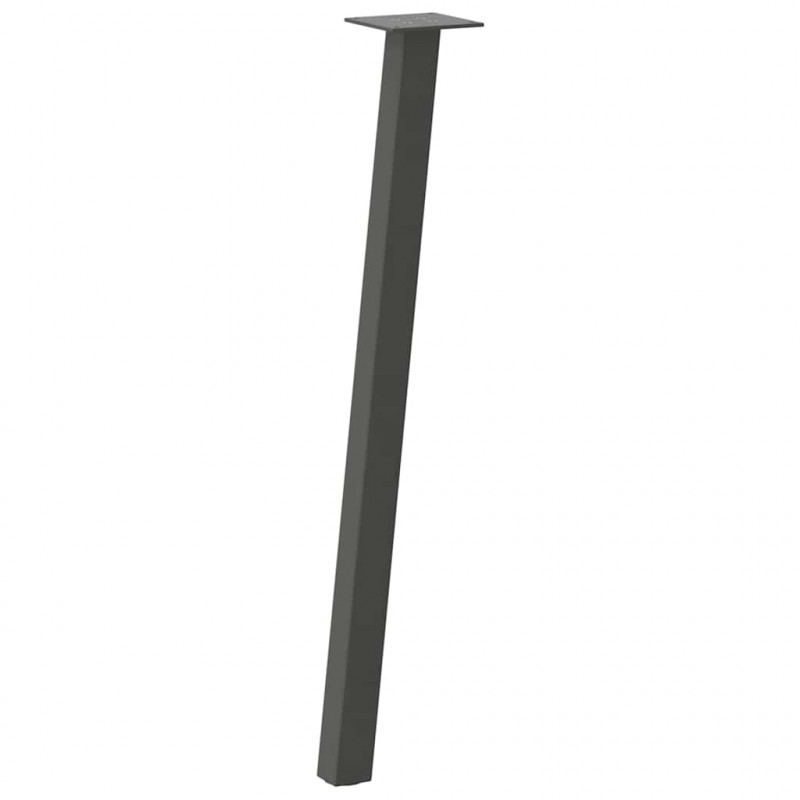 Nogi do stołu konsolowego 4 szt. Antracyt 72 cm Stal