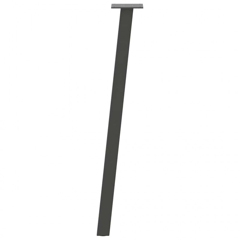 Nogi do stołu konsolowego 4 szt. Antracyt 72 cm Stal