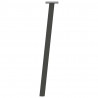Nogi do stołu konsolowego 4 szt. Antracyt 72 cm Stal