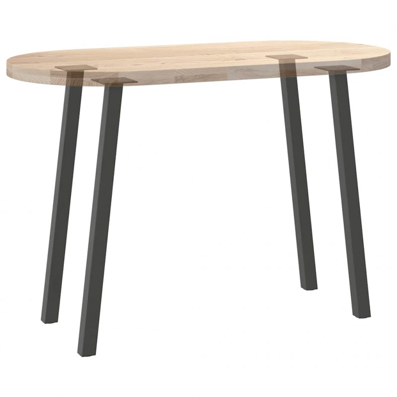 Nogi do stołu konsolowego 4 szt. Antracyt 72 cm Stal