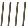 Nogi do stołu konsolowego 4 szt. Naturalna stal 72 cm Stal