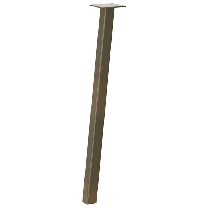 Nogi do stołu konsolowego 4 szt. Naturalna stal 72 cm Stal