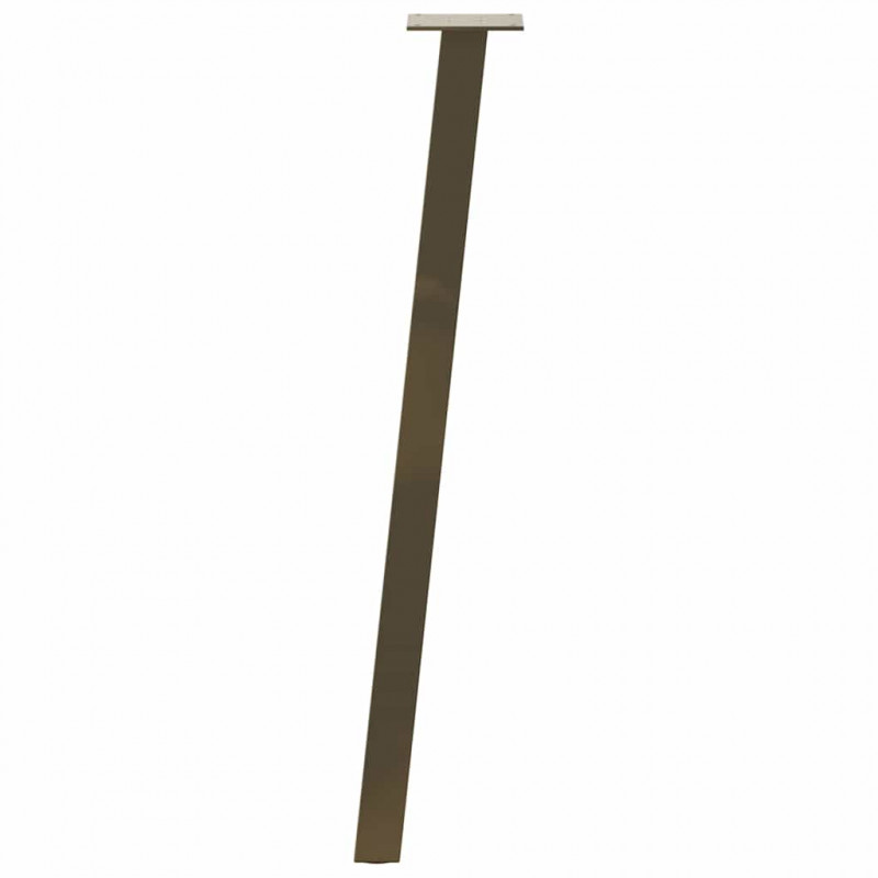 Nogi do stołu konsolowego 4 szt. Naturalna stal 72 cm Stal
