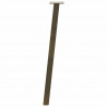 Nogi do stołu konsolowego 4 szt. Naturalna stal 72 cm Stal