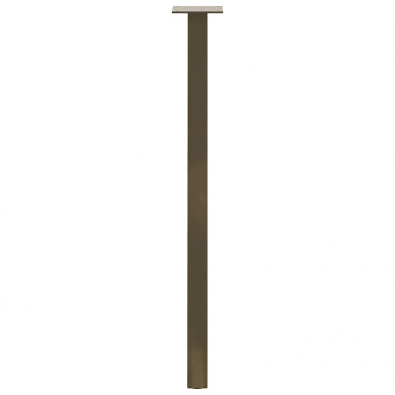 Nogi do stołu konsolowego 4 szt. Naturalna stal 72 cm Stal
