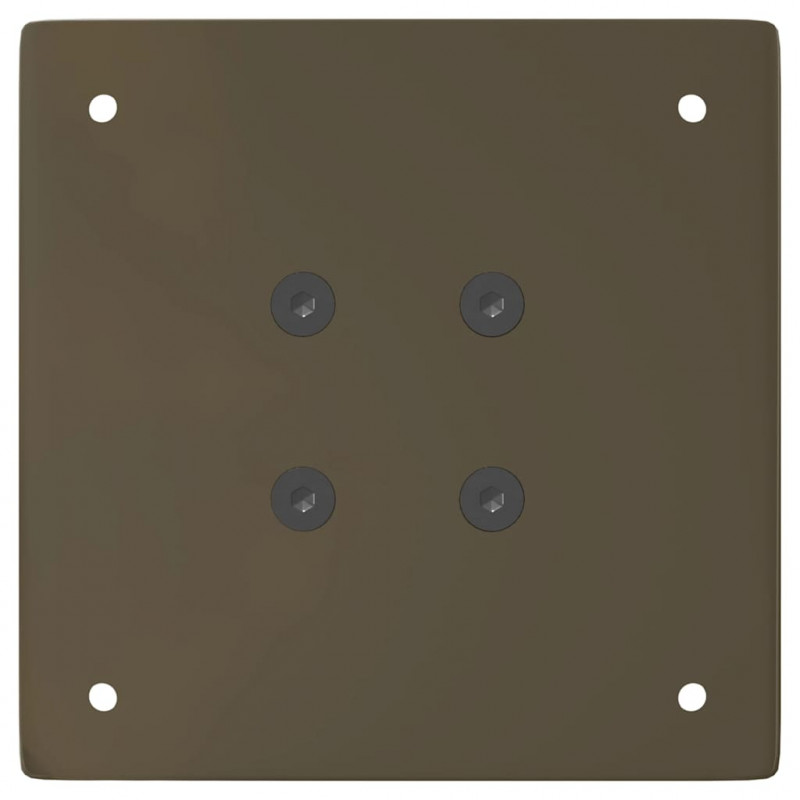 Nogi do stołu konsolowego 4 szt. Naturalna stal 72 cm Stal