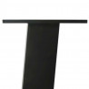 Nogi do stolika kawowego 4 szt. Czarne 30 cm Stalowe