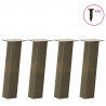 Nogi do stolika kawowego 4 szt. Naturalna stal 30 cm Stal