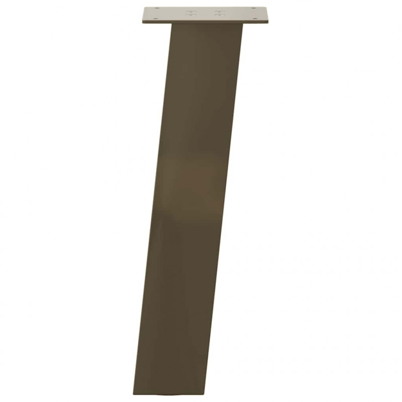 Nogi do stolika kawowego 4 szt. Naturalna stal 30 cm Stal