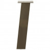 Nogi do stolika kawowego 4 szt. Naturalna stal 30 cm Stal