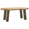 Nogi do stolika kawowego 4 szt. Naturalna stal 30 cm Stal