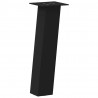 Nogi do stolika kawowego 4 szt. Czarne 42 cm Stalowe