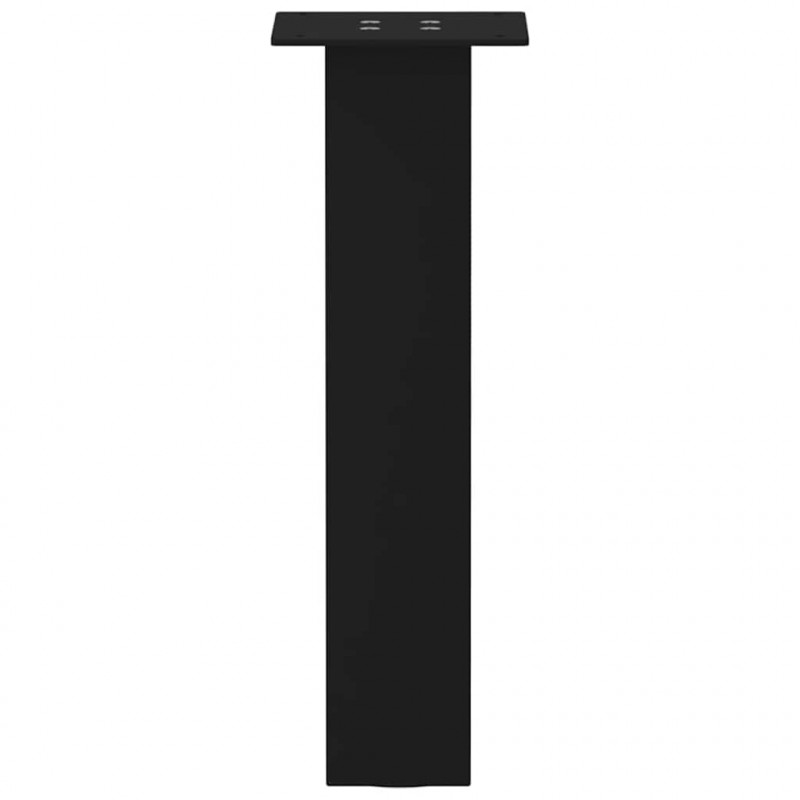 Nogi do stolika kawowego 4 szt. Czarne 42 cm Stalowe
