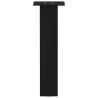 Nogi do stolika kawowego 4 szt. Czarne 42 cm Stalowe