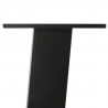 Nogi do stolika kawowego 4 szt. Czarne 42 cm Stalowe