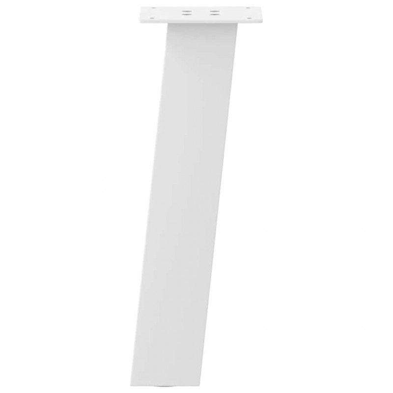 Nogi do stolika kawowego 4 szt. Białe 42 cm Stalowe