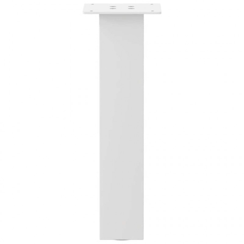 Nogi do stolika kawowego 4 szt. Białe 42 cm Stalowe