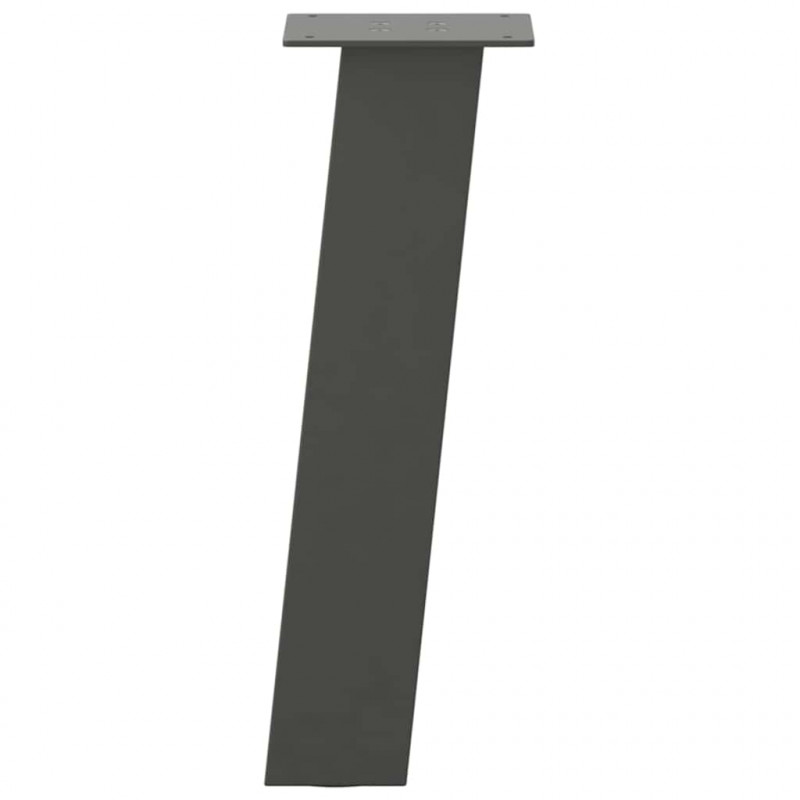 Nogi do stolika kawowego 4 szt. Antracyt 42 cm Stal