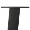 Nogi do stolika kawowego 4 szt. Antracyt 42 cm Stal