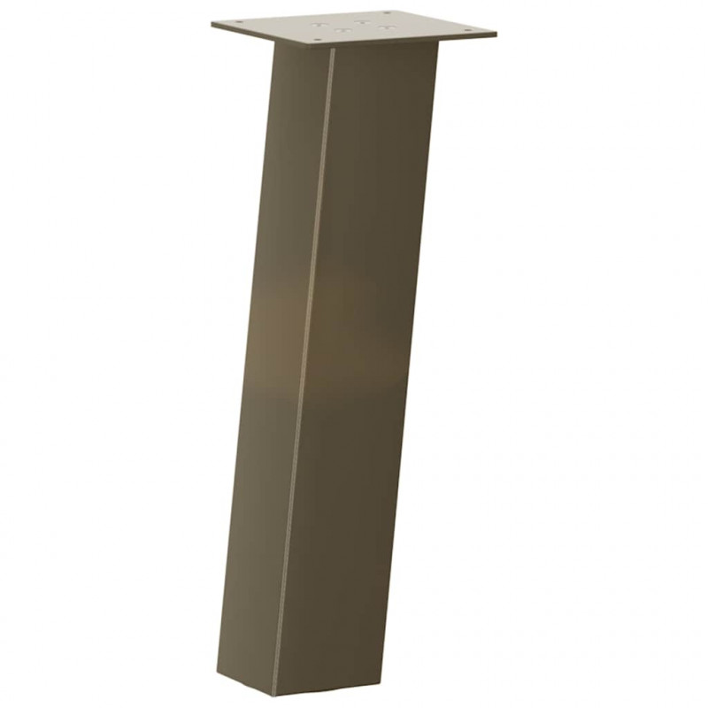 Nogi do stolika kawowego 4 szt. Naturalna stal 42 cm Stal