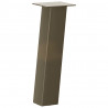 Nogi do stolika kawowego 4 szt. Naturalna stal 42 cm Stal