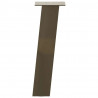 Nogi do stolika kawowego 4 szt. Naturalna stal 42 cm Stal
