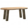 Nogi do stolika kawowego 4 szt. Naturalna stal 42 cm Stal