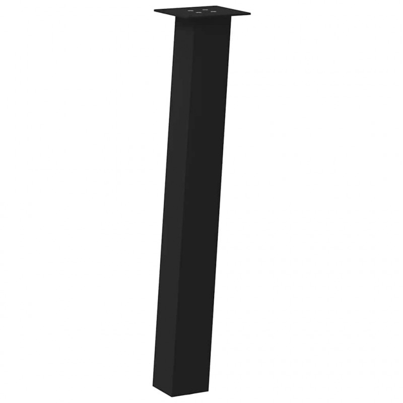 Nogi do stołu konsolowego 4 szt. Czarne 72 cm Stalowe