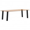Nogi do stołu konsolowego 4 szt. Czarne 72 cm Stalowe