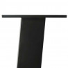 Nogi do stołu konsolowego 4 szt. Czarne 72 cm Stalowe