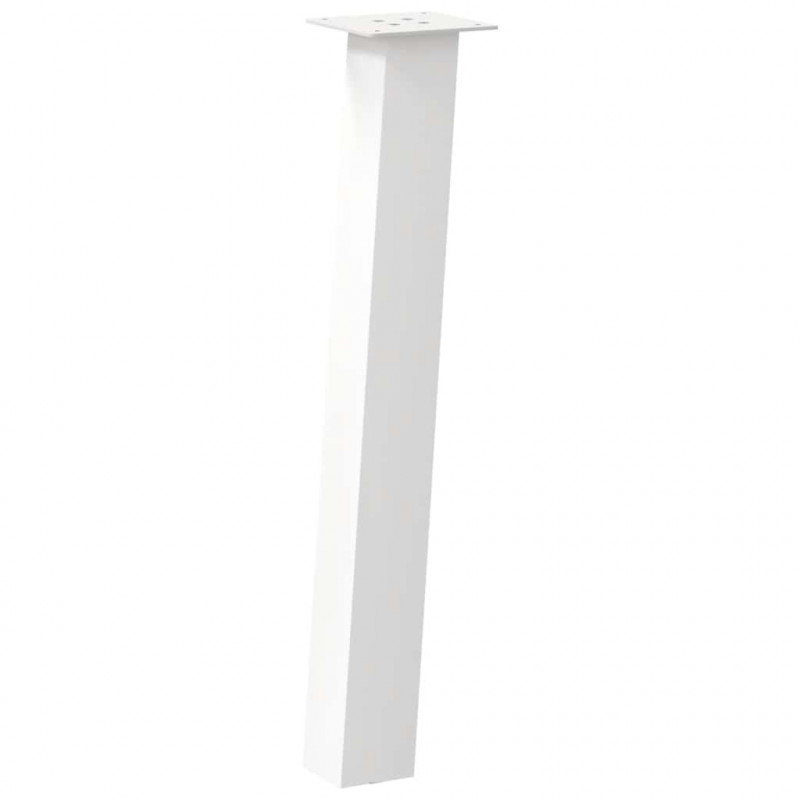 Nogi do stołu konsolowego 4 szt. Białe 72 cm Stalowe