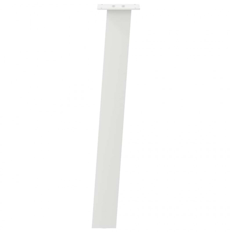 Nogi do stołu konsolowego 4 szt. Białe 72 cm Stalowe