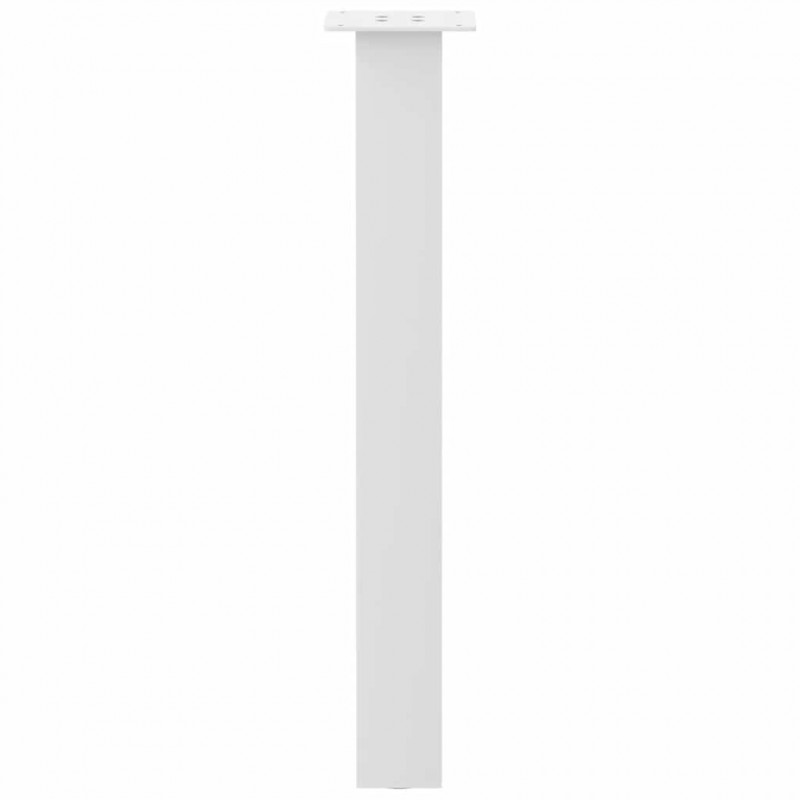 Nogi do stołu konsolowego 4 szt. Białe 72 cm Stalowe