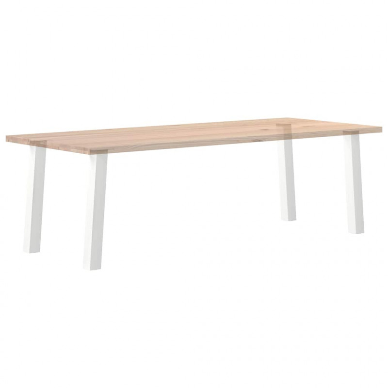 Nogi do stołu konsolowego 4 szt. Białe 72 cm Stalowe