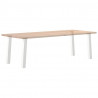 Nogi do stołu konsolowego 4 szt. Białe 72 cm Stalowe
